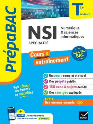 cover image of Prépabac NSI Tle générale (spécialité)--Bac 2024